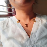 Invisible Lakshmi coin Necklace-02